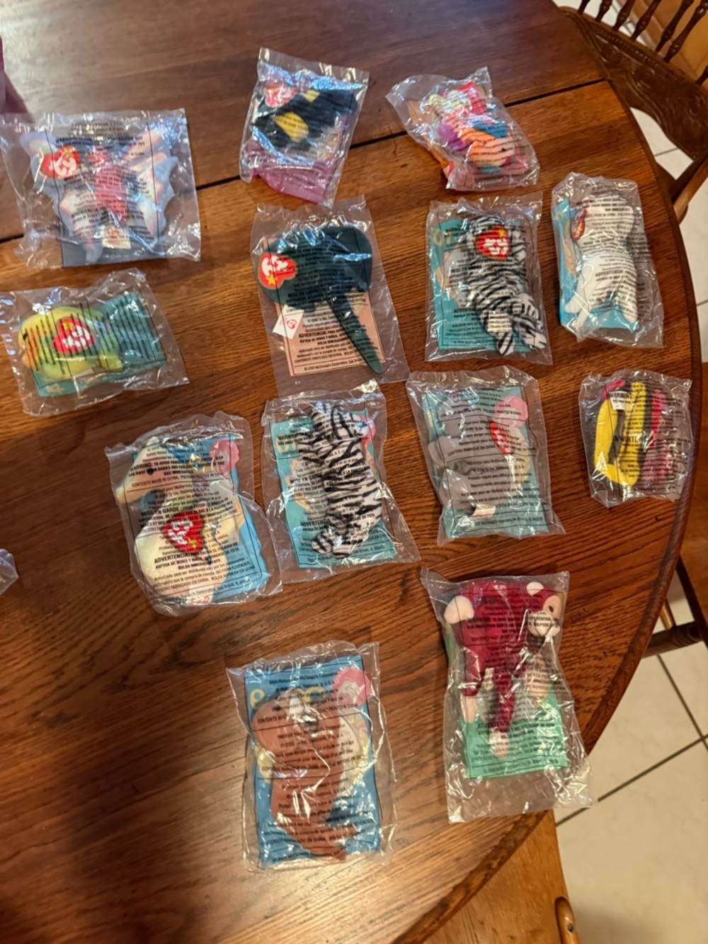 Set of 12 2000s era McDonald’s Happy Meal Beanie Babies